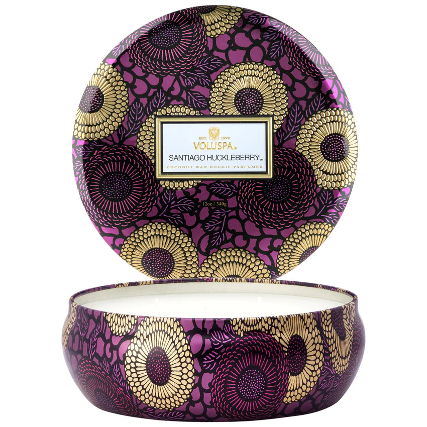 SANTIAGO 3 WICK TIN CANDLE