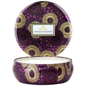 SANTIAGO 3 WICK TIN CANDLE
