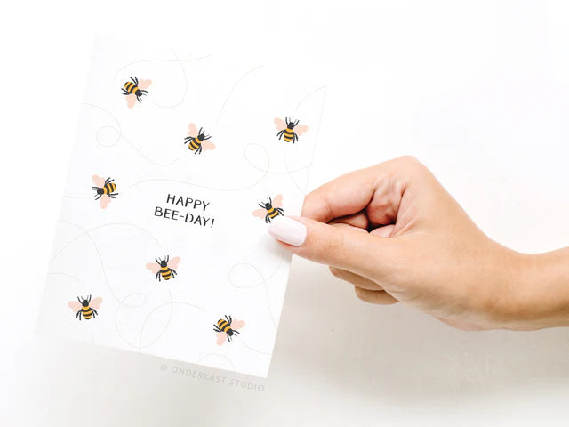 HAPPY BEE-DAY CARD