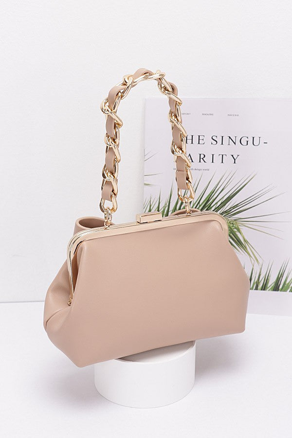 PRETTY BOW BAG IN BEIGE