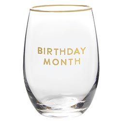 BIRTHDAY MONTH GLASS