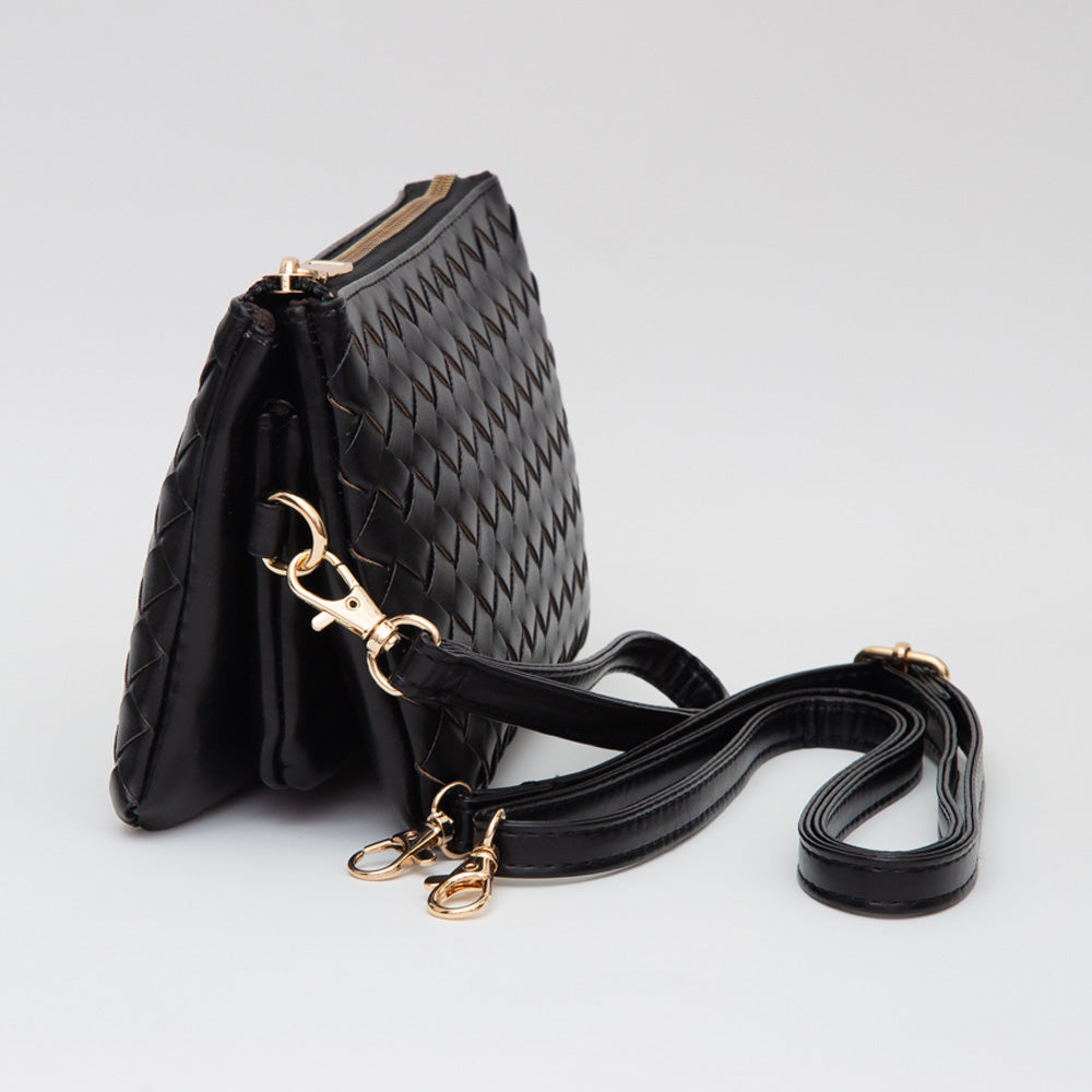 THE WOVEN BAG IN BLACK