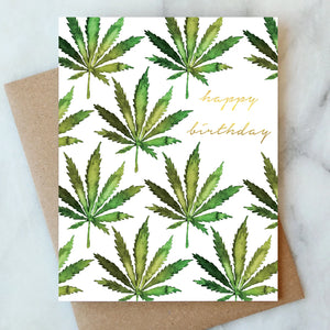 CANNABIS BIRTHDAY CARD