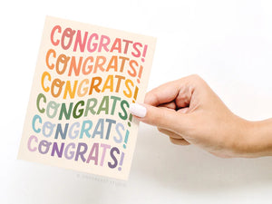 CONGRATS, CONGRATS, CONGRATS