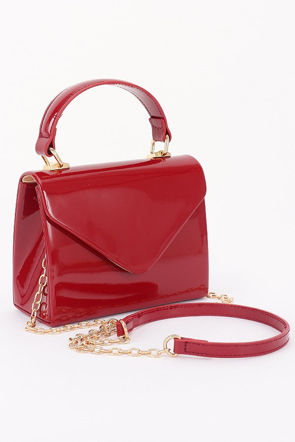 THE TRISH BAG IN DARK RED