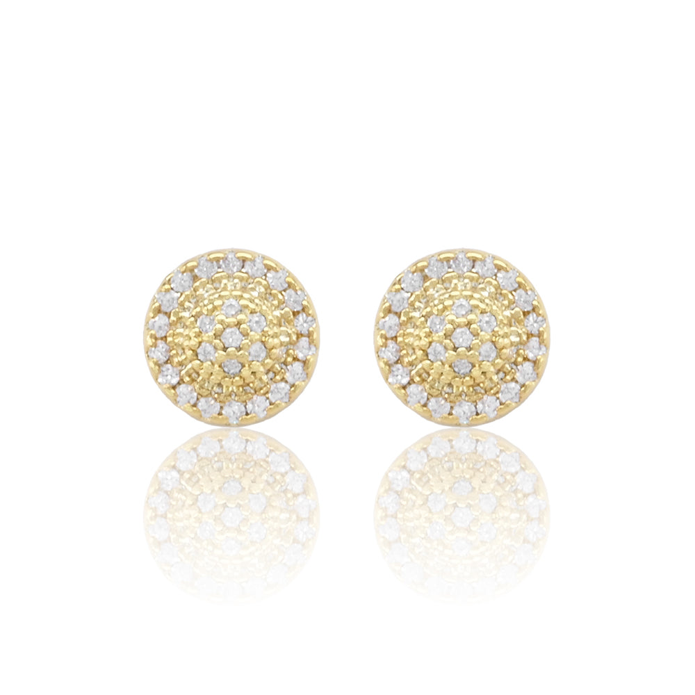 PAVE GOLD EARRINGS