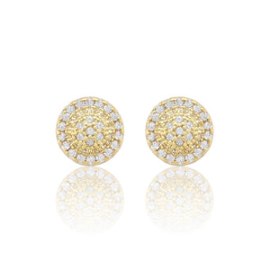 PAVE GOLD EARRINGS