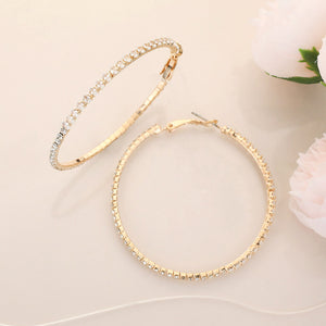 GOLD BLING HOOPS