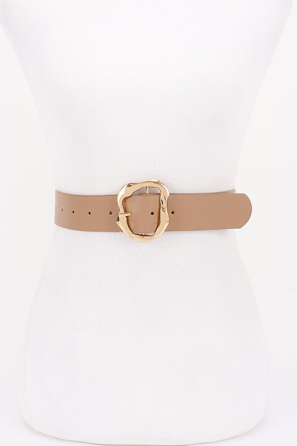 KHAKI AND GOLD BELT