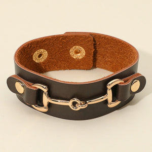 CUFF IN BROWN AND GOLD