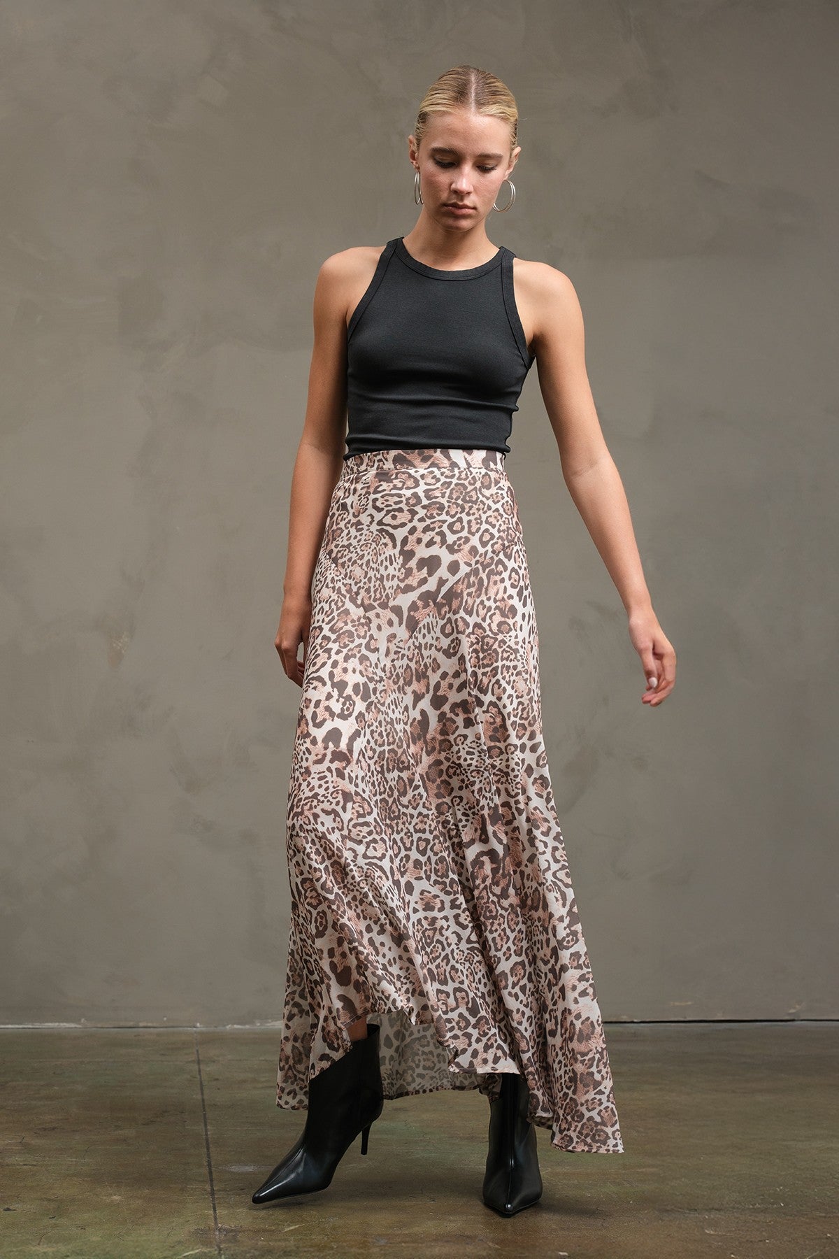 LEOPARD PRINT SKIRT