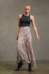 LEOPARD PRINT SKIRT