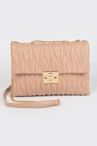 THE QUILTED BAG IN NUDE