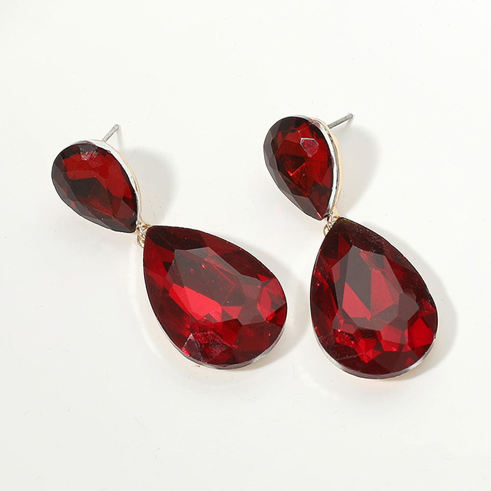 THE SANDRA EARRINGS IN RED