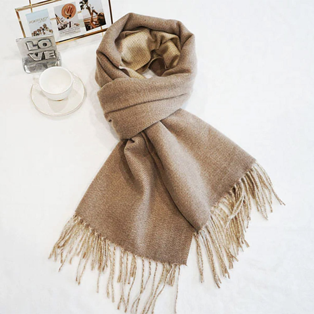 THE BRIANA SCARF IN TAN