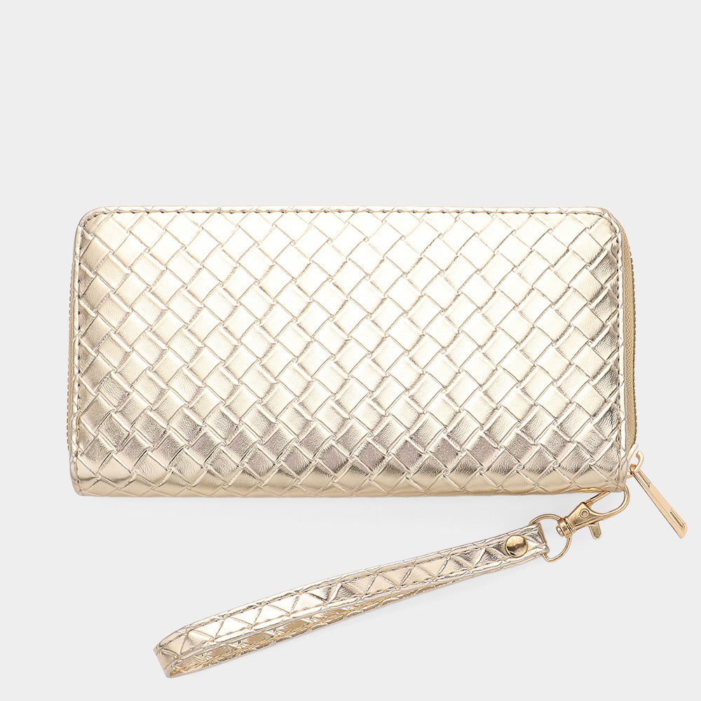 THE SHANDRA WALLET IN GOLD