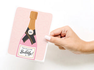 BUBBLY CARD