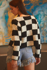 CHECKERED KNIT
