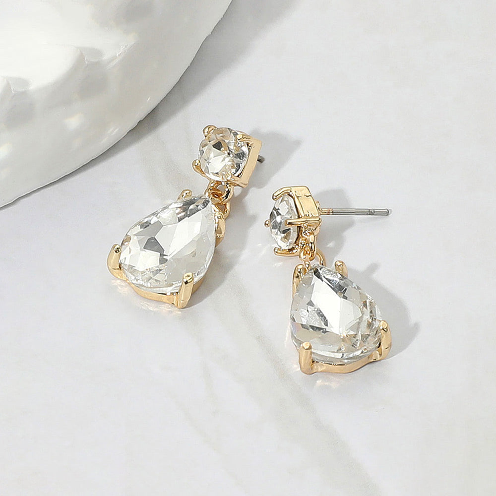 THE TORI EARRINGS IN CRYSTAL