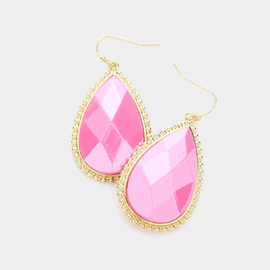 THE SANDI EARRINGS IN HOT PINK