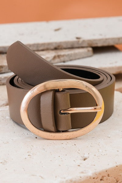 CARLY BELT IN TAUPE
