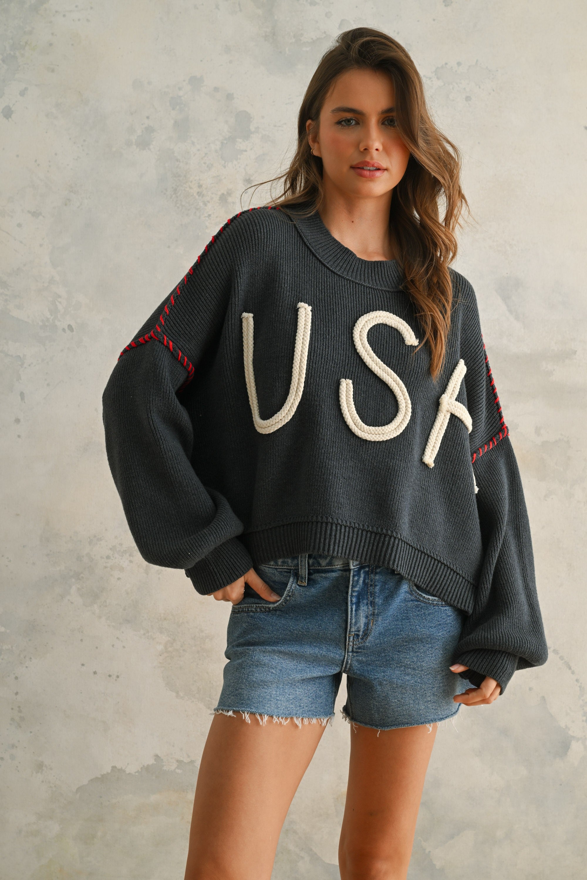 USA KNIT IN NAVY