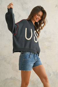 USA KNIT IN NAVY