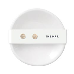 THE MRS TRAY AND EARRINGS