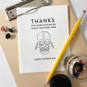 DARK SIDE FATHER'S DAY CARD